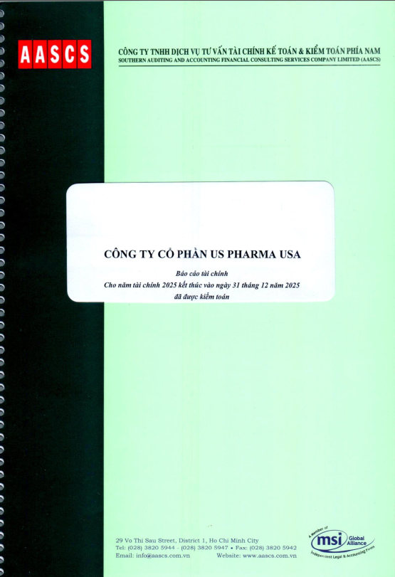 BÁO CÁO TÀI CHÍNH ĐÃ KIỂM TOÁN NĂM 2025