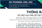 CHI TRẢ CỔ TỨC NĂM 2025 VÀ CÁC BIỂU MẪU